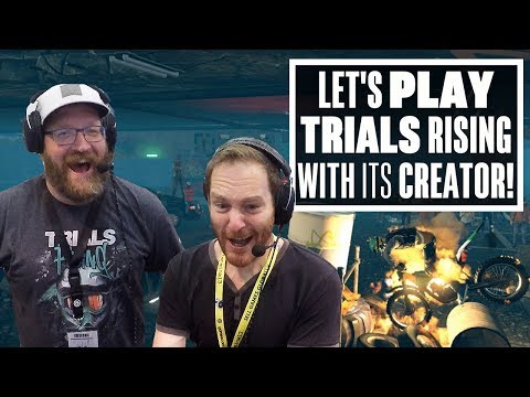 Let's Play Trials Rising With Its Creator! - New Trials Rising Gameplay