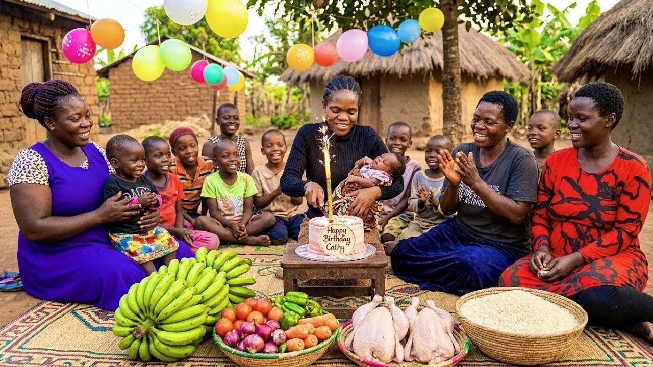 A Big Birthday Party For Our Youngest Mother After Childbirth 