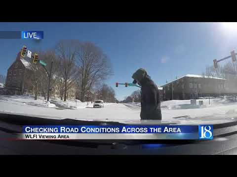 Hit or mix road conditions in West Lafayette