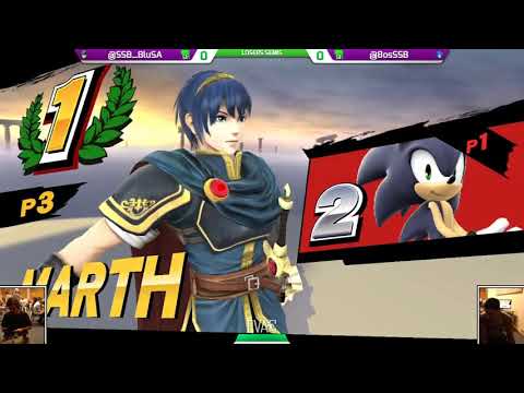 EVAC 27/4/18 - Smash 4 - BLU (Marth) vs 8os (Sonic/Fox) - Losers Semis