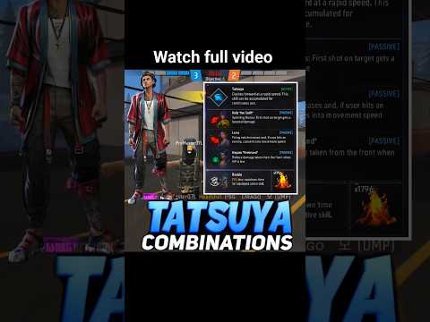 Tatsuya Best Character Combination Tatsuya Character ability in Garena free fire