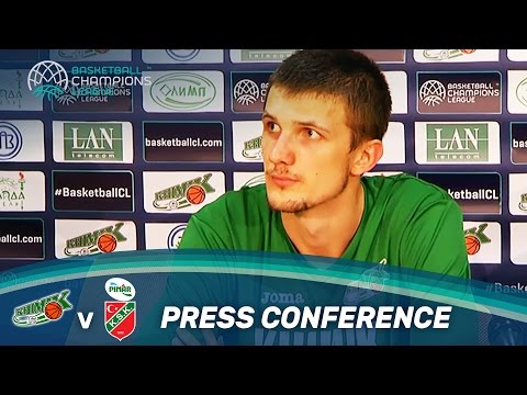 Khimik v Pinar Karsiyaka - Press Conference - Basketball Champions League