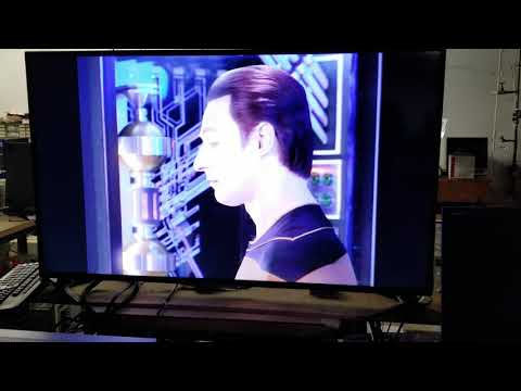 LaserDisc on 55" modern 4K UHD TV