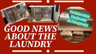 CLEANING MY LAUNDRY✨PLUS Making Mini CLEAN SHIRT STACKS and PACKAGES #diy #dollhouse