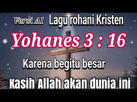 Karena begitu besar kasih Allah akan dunia ini ( Yohanes 3:16) versi AI