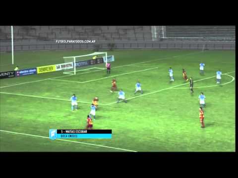 Gol de Escobar. Unión (MDP) 0 - Boca Unidos 1. Fecha 14. B Nacional 2015. FPT