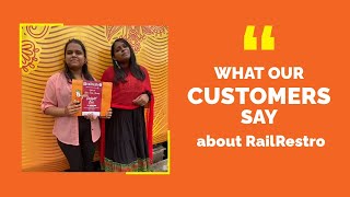 What our Customers Say | RailRestro | Food on Train