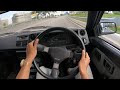 1986 Toyota Trueno AE86 1 6L 4 AGE 118 HP POV Test Drive Walkaround Review