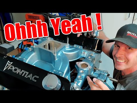 How to paint and install an intake manifold and separated cross over. Pontiac Rebuild, Part 11