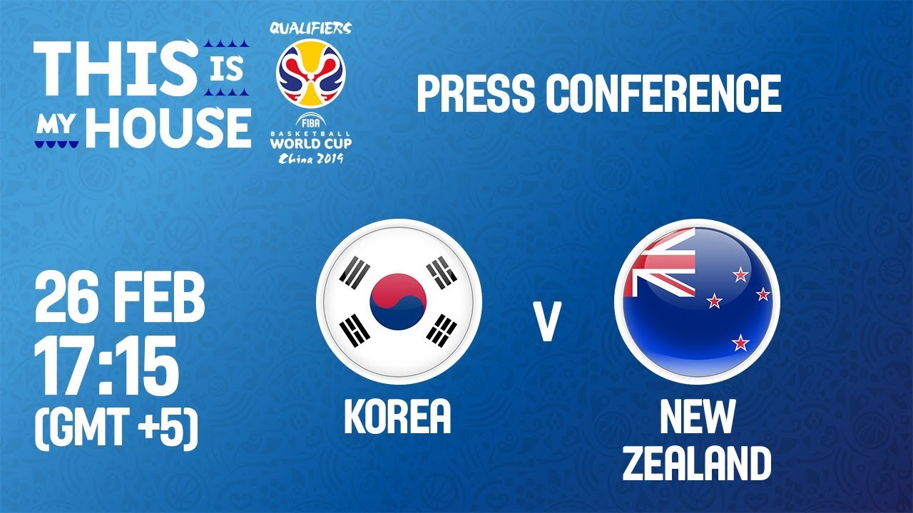 Korea (KOR) vs New Zealand (NZL) 1st Round (GR1) FIBA Basketball