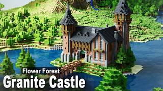 Minecraft: How to build a Granite Lake Castle | Easy Tutorial