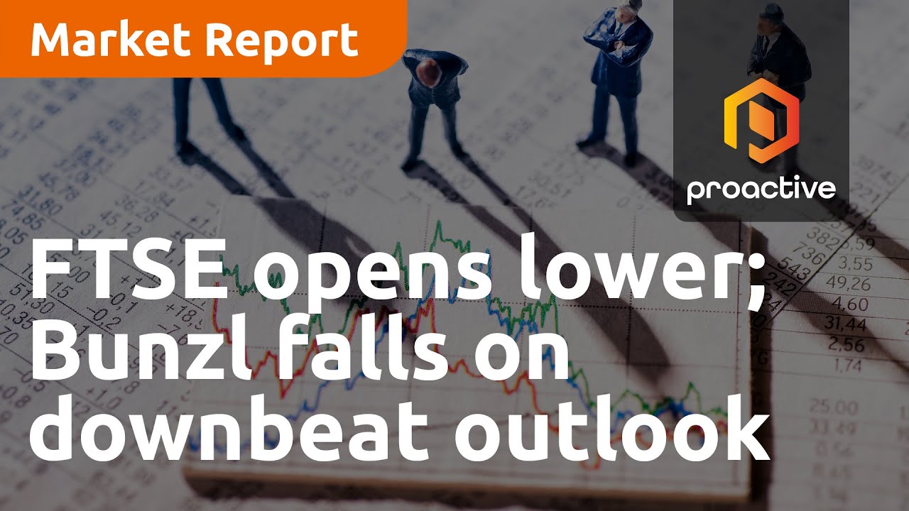 FTSE opens lower; Bunzl falls on downbeat outlook while Ryanair warns of price hikes - Market Report