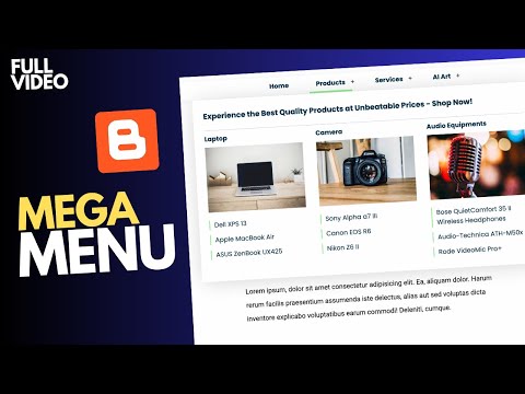 Full Video Create A Responsive Mega Menu Using Html Css Javascript