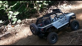 preview picture of video 'RC trial scale offroad Axial SCX10 Jeep Rubicon in Korea (SCX-10 루비콘 랭글러)'
