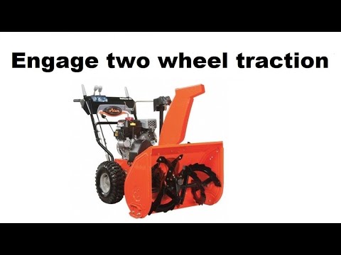 Snowblower engage both wheel traction