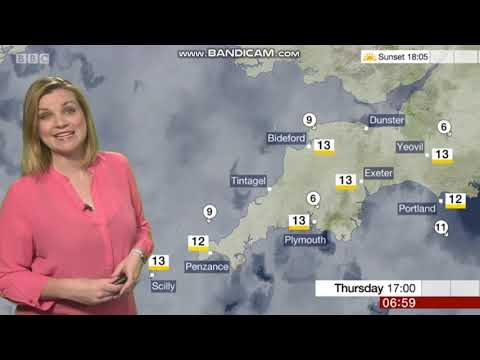 Emily Wood BBC South west news weather 10.25.2018 - 60 FPS