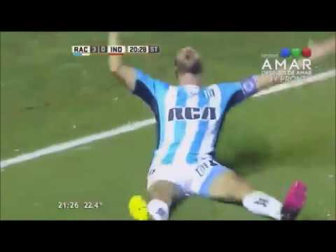 RACING 3 INDEPENDIENTE 0 HD gol de penal Lisandro Lopez (Relatos DAMIAN MELILLO, AM 1050)