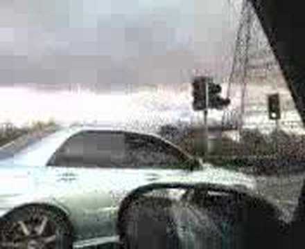 subari impreza wr1 vs sl55 amg round 1