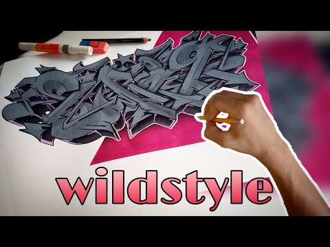 How to sketch graffiti wildstyle  |  SWAG  |  jerikxswag
