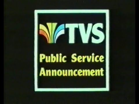 TVS Public Service Announcements 1980s (maybe 1984/5 ?)