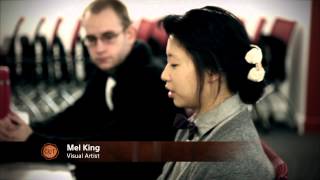 Team Timber works with UBC School of Journalism's Illegal Logging Project, at the CDM.