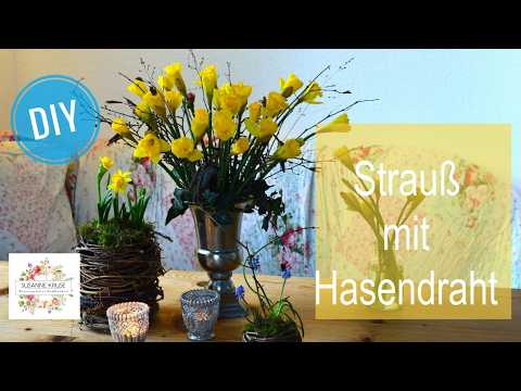 DIY: Make your own bouquet with rabbit wire - sustainable, natural, creative