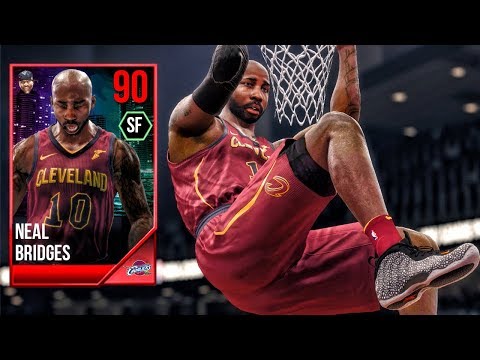 90 OVR BRIDGES THROWING SELF ALLEY-OOPS! NBA Live 18 The One Career Gameplay