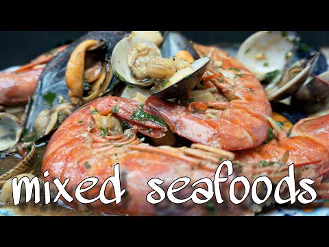 MIXED SEAFOOD stir fry recipe | SALTEADO DE MARISCOS MIXTOS