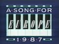 A Song For Europe 1987 With Terry Wogan