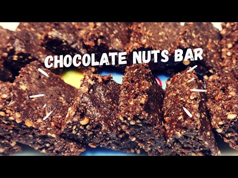 Chocolate Nuts Bar | Healthy Nuts Bar | Choco Bar | Chocolate Energy Bar | Sowjanya's Kichen
