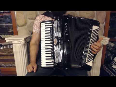 7609 - Black Titano Palmer Converter Virtuoso Piano Accordion LMMH 41 120 $3499