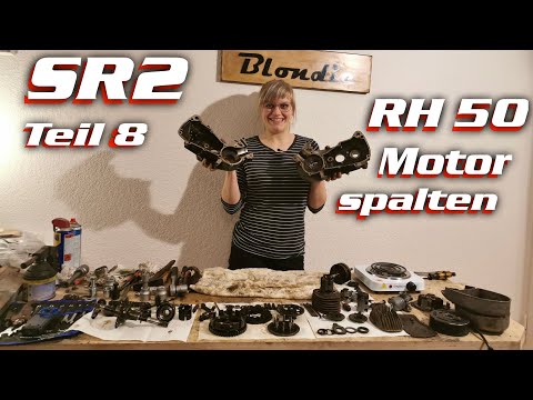 Simson SR2 Restaurierung (Teil 8 RH 50 Motor Spalten und zerlegen) Soemtron Motor Oldtimer Blondie