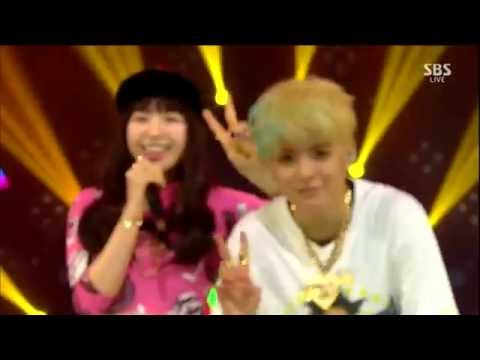 [20150215] AMBER (엠버) _SHAKE THAT BRASS (Feat. Wendy (Red Velvet)) [SBS Inkigayo] [Live] [HD]