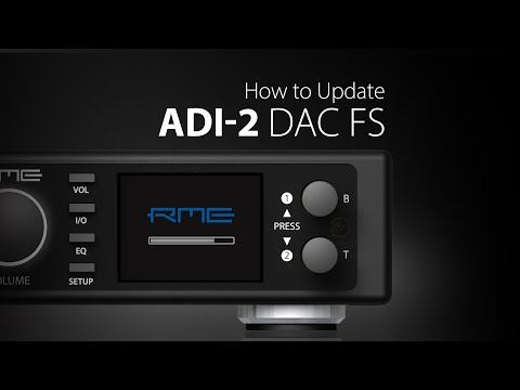 How to update the ADI-2 DAC Firmware