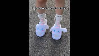 A pair of cute moving rabbit ear shoes for children when walking#shoes #moving #rabbits #rabbitears