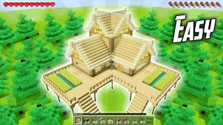 Download lagu Minecraft: How To Make Wooden survival medieval house easy and simple mp3