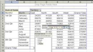 Group Months into Quarters in an Excel Pivot Table