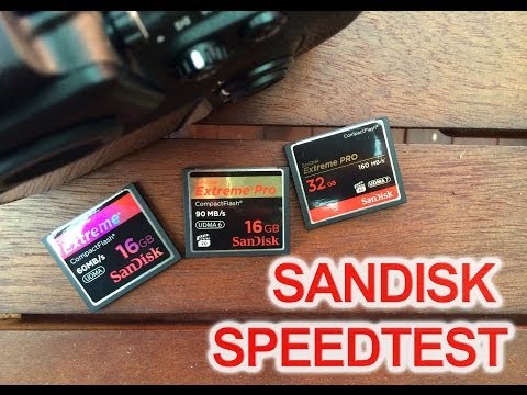 Sandisk Compact Flash Card Speed Test