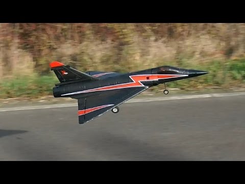 RC EDF Mirage 2000 Styropor Schaumwaffel Jet mit Crash Landung , Demo Flight *50fpsHD*
