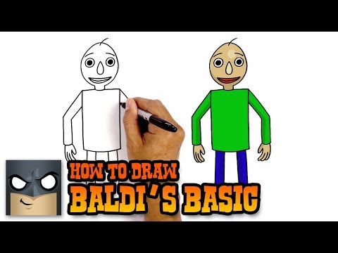 How to Draw Baldi's Basic for Beginners | Step-by-Step Tutorial