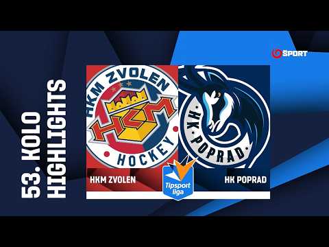 53. kolo: HKM Zvolen – HK Poprad 3:4 pp (0:0, 3:0, 0:3, 0:1)