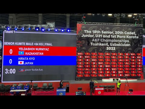 FINAL GOLD - SENIOR KUMITE MALE +84 KG - AKF 2022 UZBEKISTAN