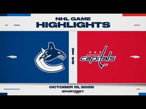 NHL Highlights | Canucks vs. Capitals - October 19, 2025