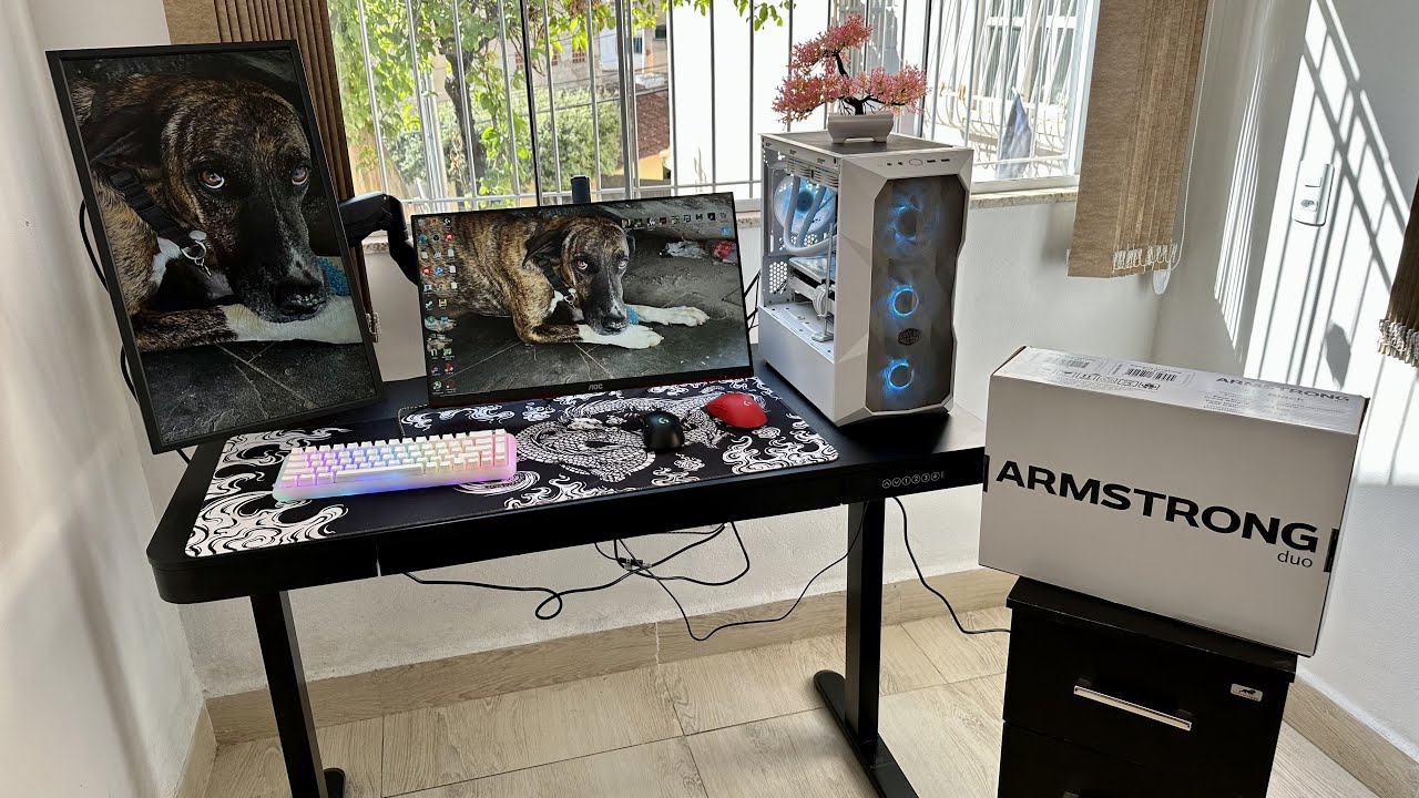 Melhorando o Setup Colocando Suporte Duplo Articulado nos Monitores - Armstrong Duo Elements