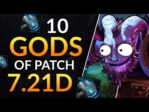 10 BEST HEROES in Patch 7.21D - METEOR HAMMER BROKEN? - April 1st Tips! | Dota 2 Guide