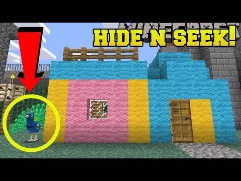 Minecraft: PEACOCKS HIDE AND SEEK!! - Morph Hide And Seek - Modded Mini-Game