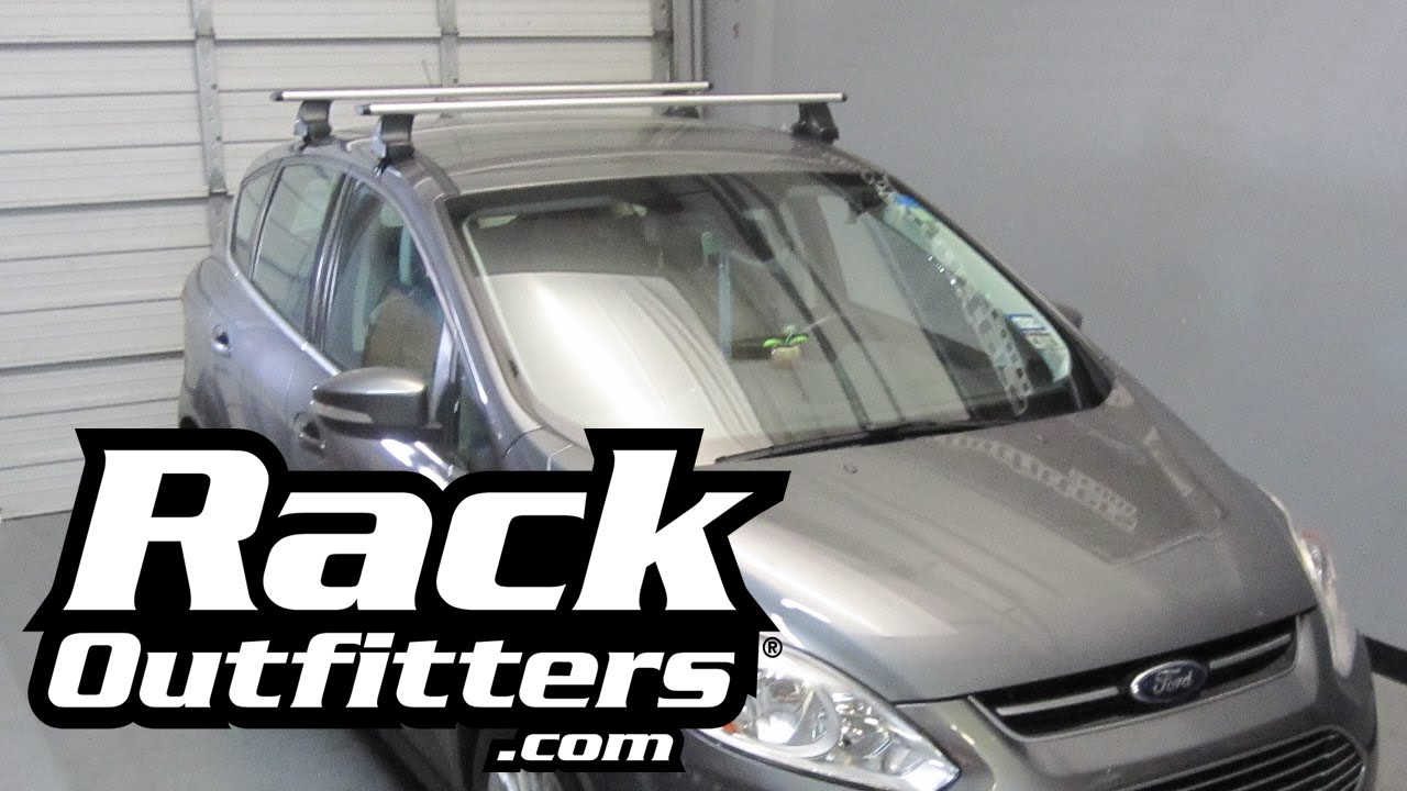 Ford C-MAX Hybrid Thule Rapid Traverse SILVER AeroBlade Base Roof Rack '13-'15* by Rack Outfitters