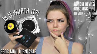 Video thumbnail for Crosley RSD3 MINI Turntable For MINI VINYL RECORDS | *HONEST* Unboxing & Review by Olivia Rena