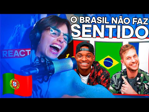 BRASIL NÃO FAZ SENTIDO?! 🇧🇷🤯 Portuga reage ao Paul Cabannes e Baptista