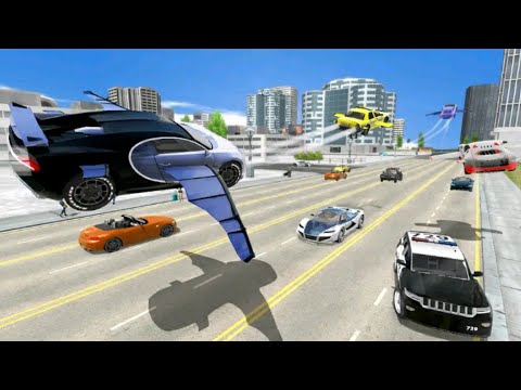 Flying car transport simulator 2020 flying Bugatti Veyron  16.4 SuperSport cars game in android